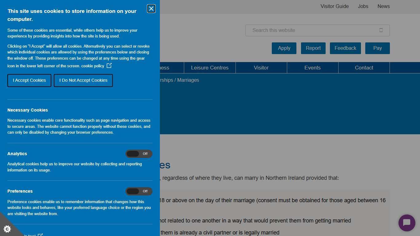 Marriages | Marriage Notice - Antrim & Newtownabbey Borough Council
